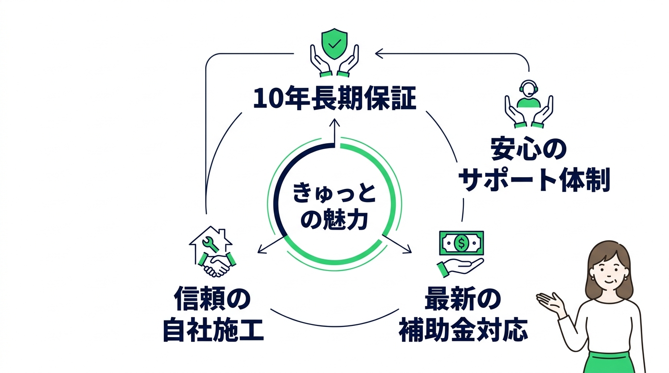 きゅっとのエコキュート交換と保証制度を徹底解説