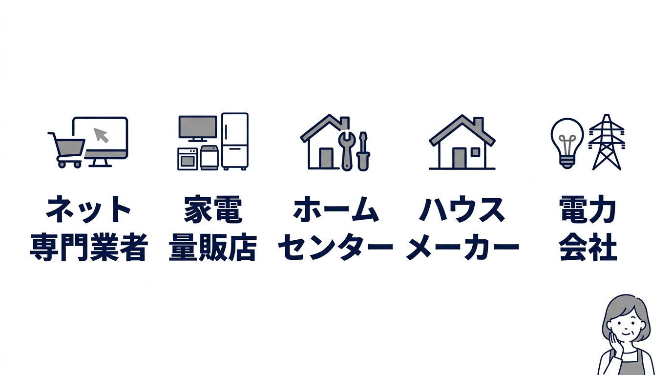 エコキュート交換はどこに頼む？依頼先の種類を比較