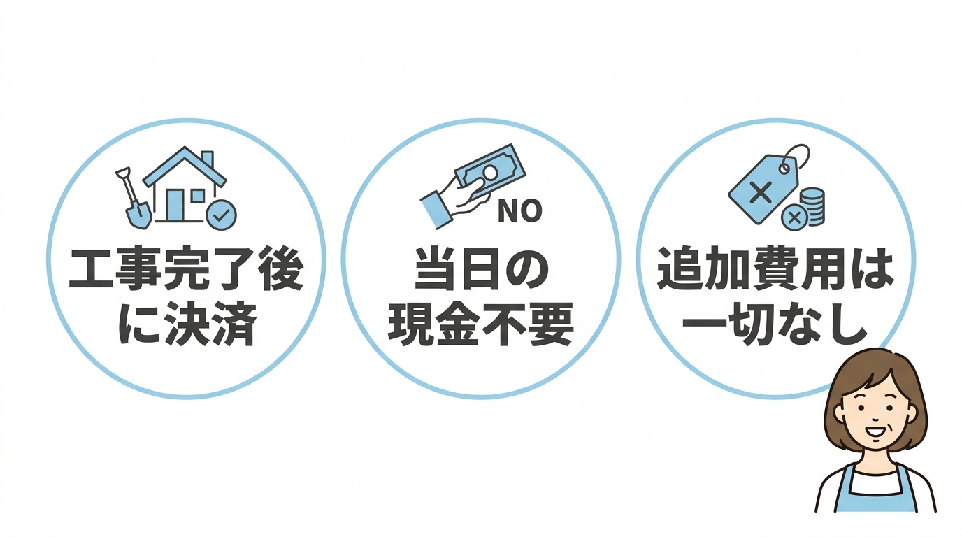 きゅっとのエコキュート後払いシステム
