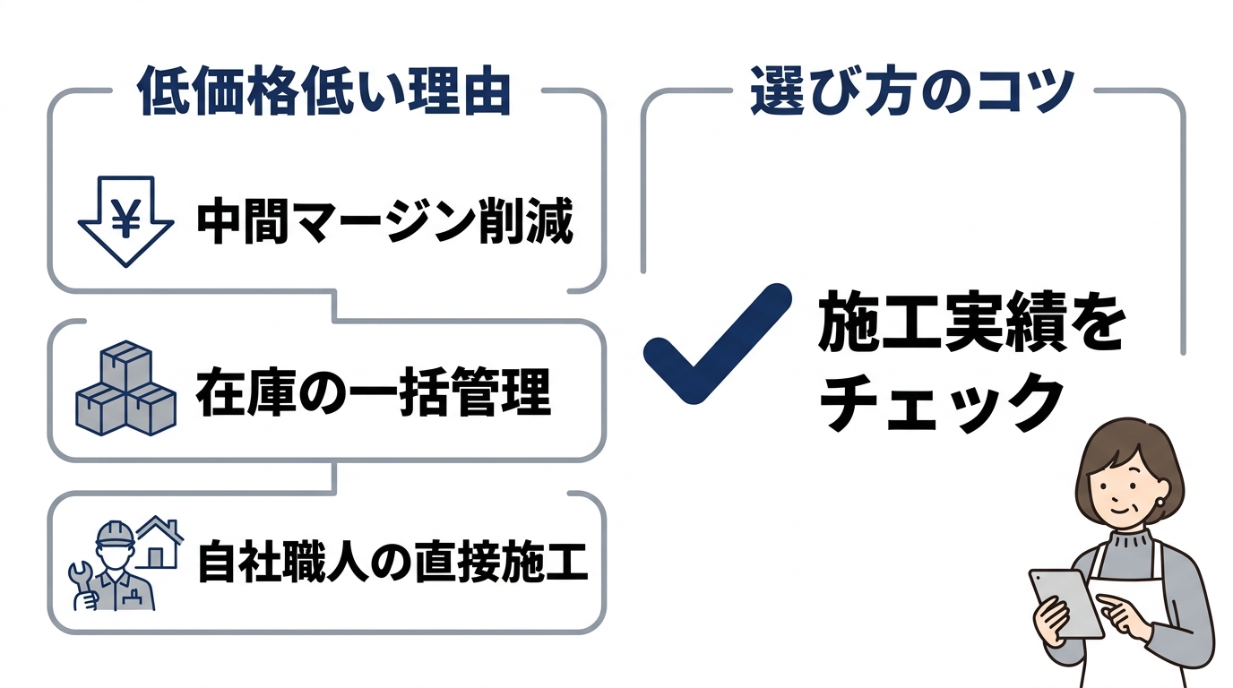 ネット専門店が安い理由と失敗しない選び方