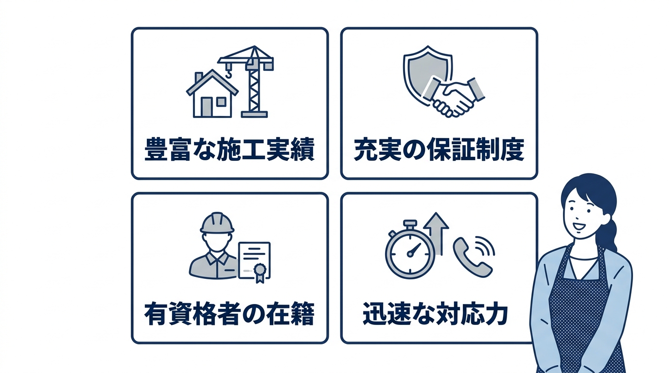 信頼できる交換業者を選ぶための4つの判断基準