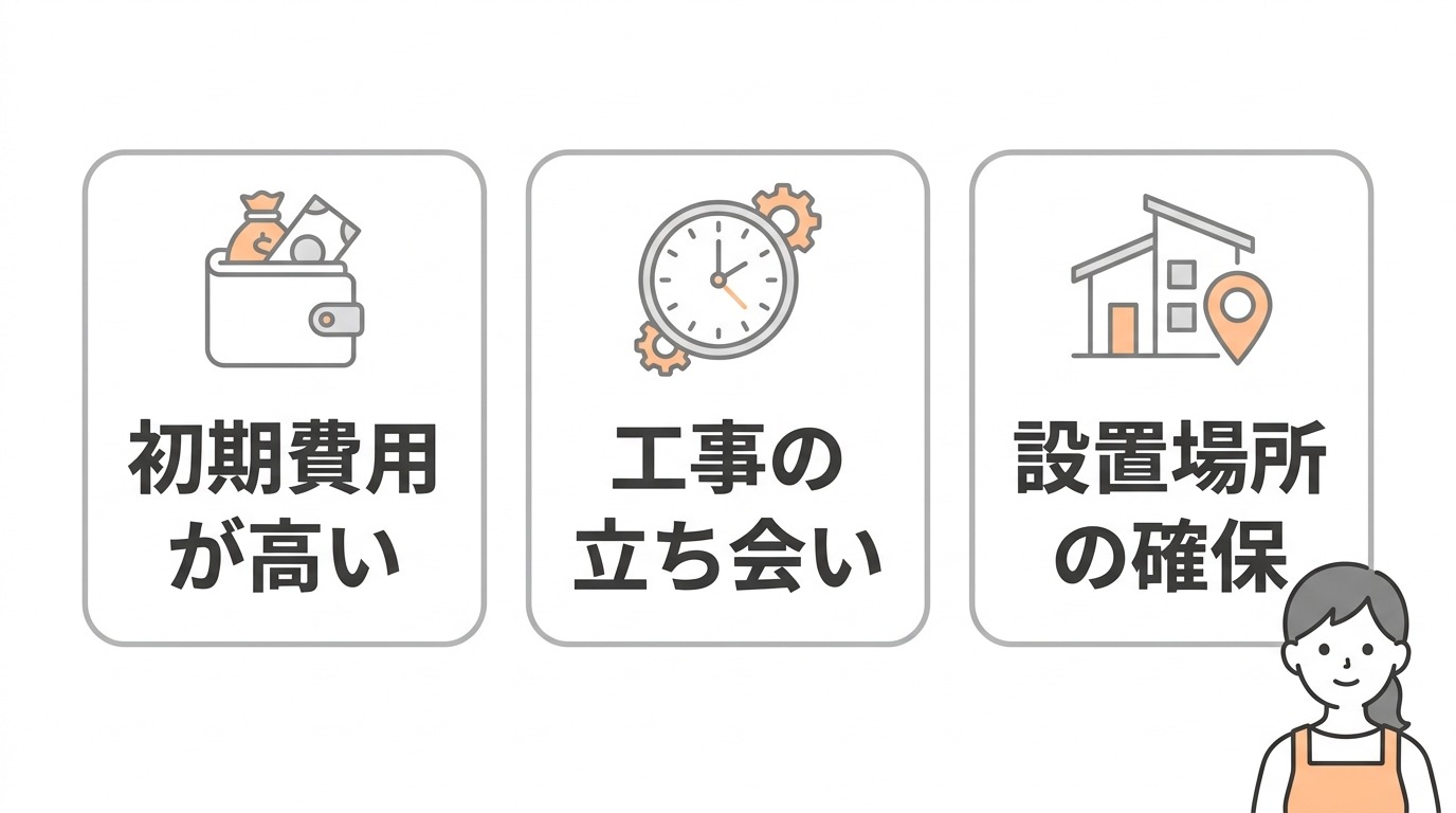 エコキュート交換におけるデメリット3つ