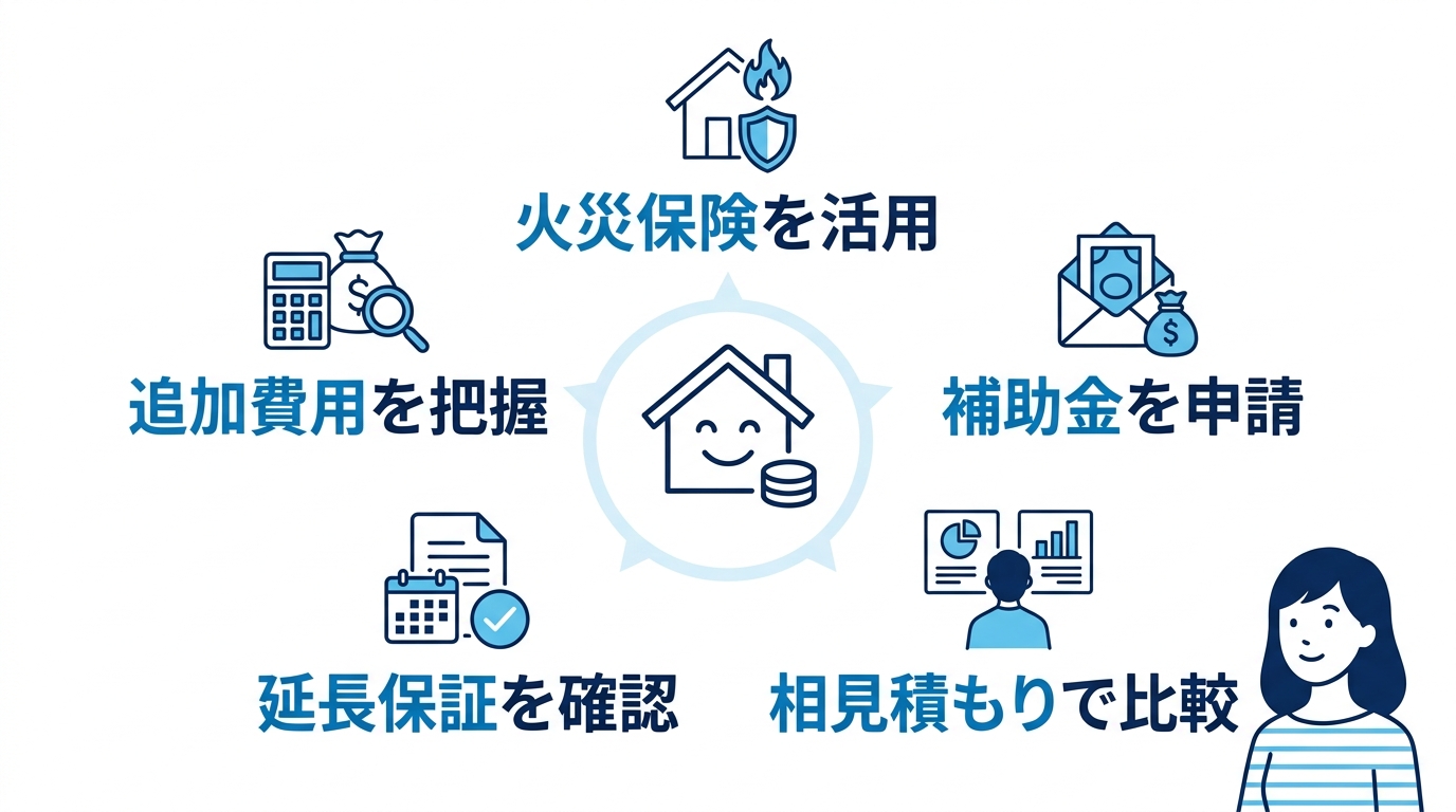 エコキュート修理費用を格安にする5つの節約術