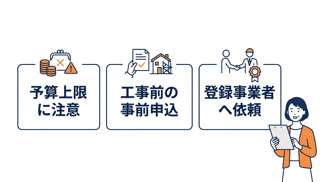 補助金申請における申請時の注意点3つ