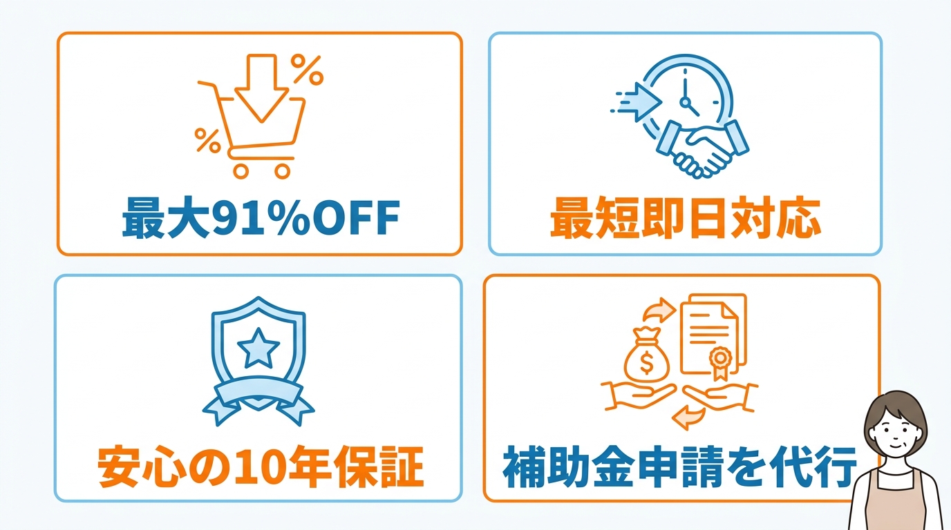 給湯器交換の専門店きゅっとの魅力
