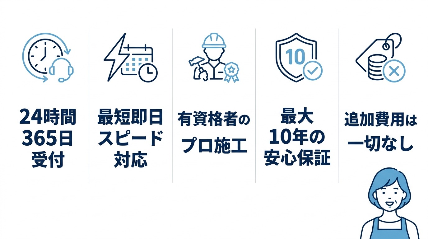 修理・交換なら「きゅっと」がおすすめな理由