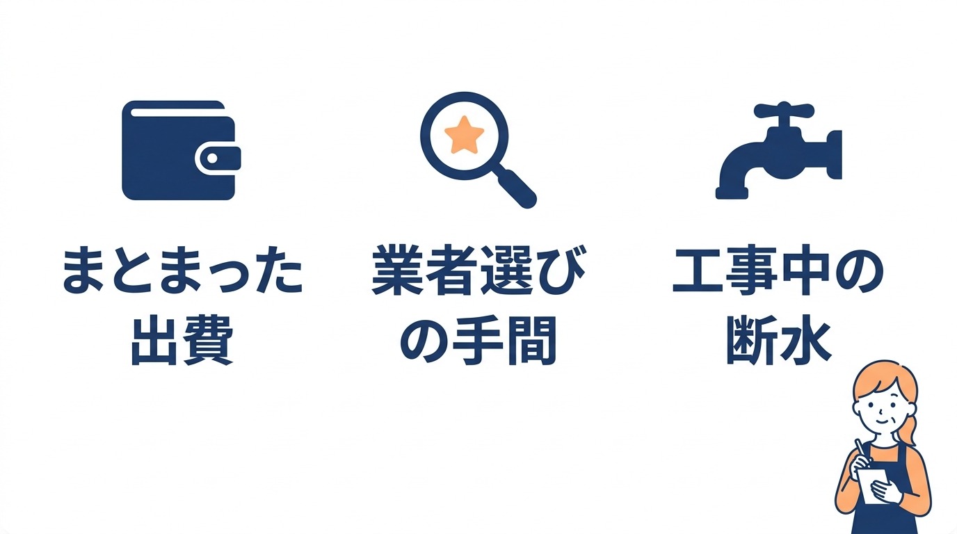 エコキュート修理・交換のデメリット3つ