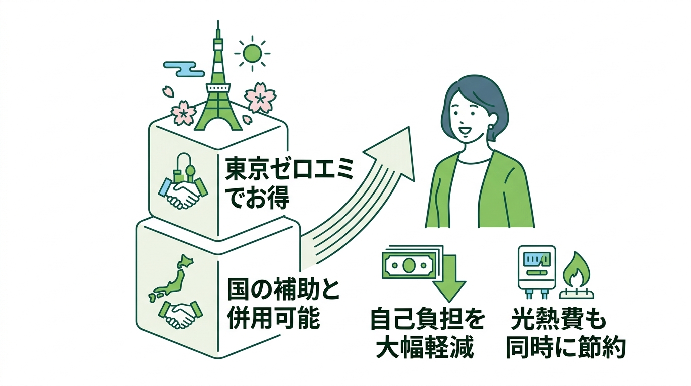 自治体独自の補助金を併用するメリット