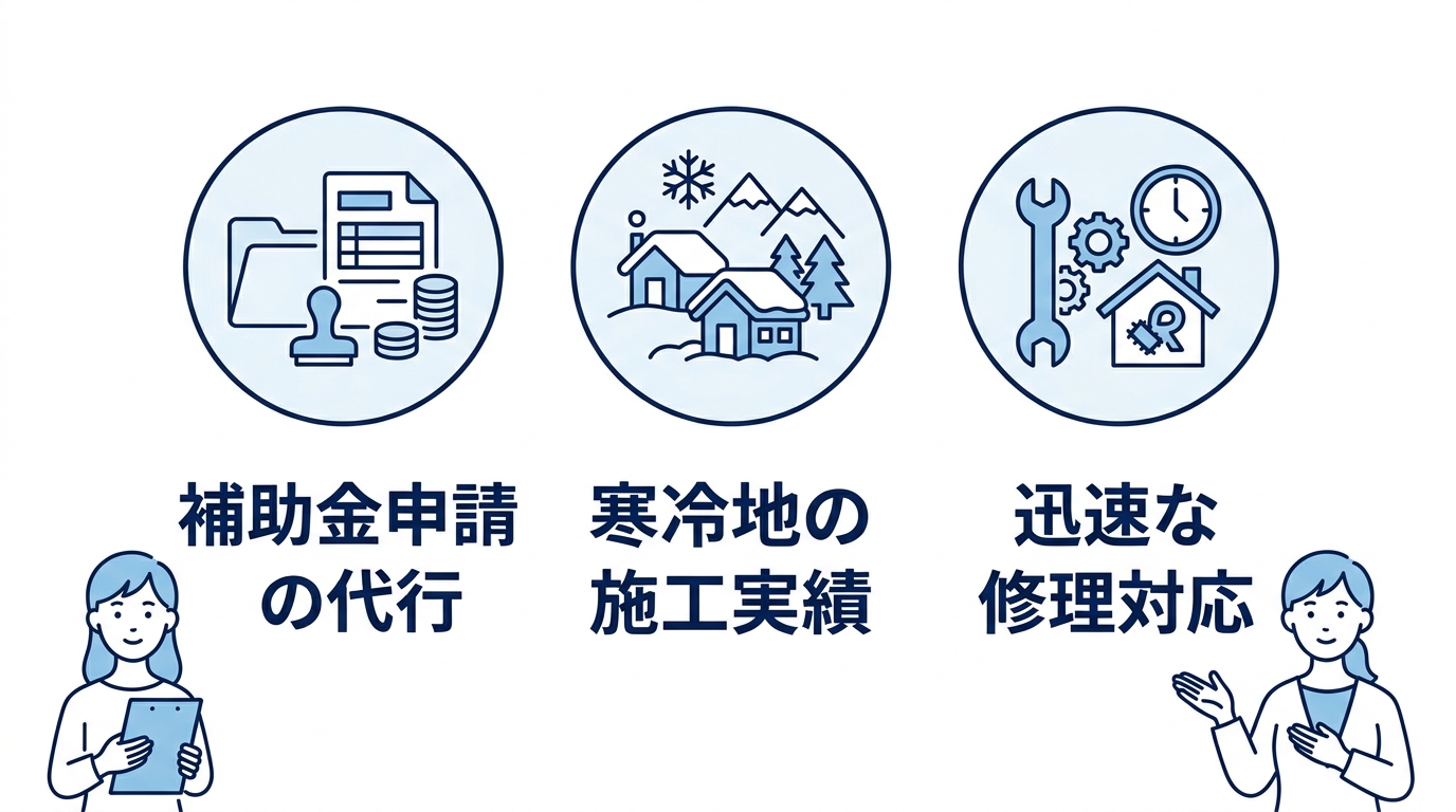 福井県内で信頼できる施工業者を選ぶ基準