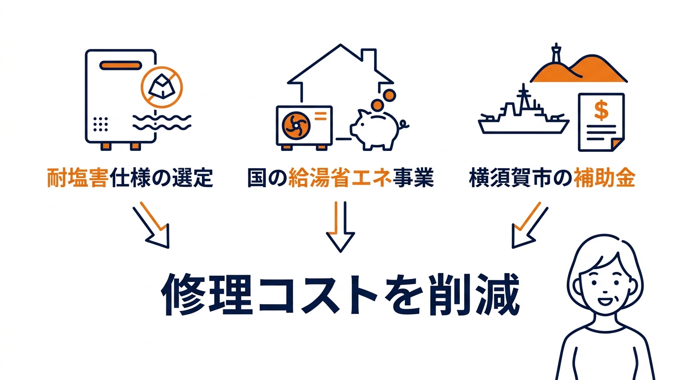 塩害対策と補助金で修理費用を抑えるコツ