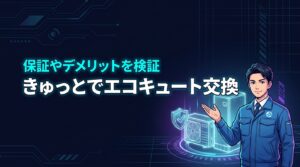 きゅっとでエコキュートを交換して大丈夫？気になる保証期間やデメリットを検証