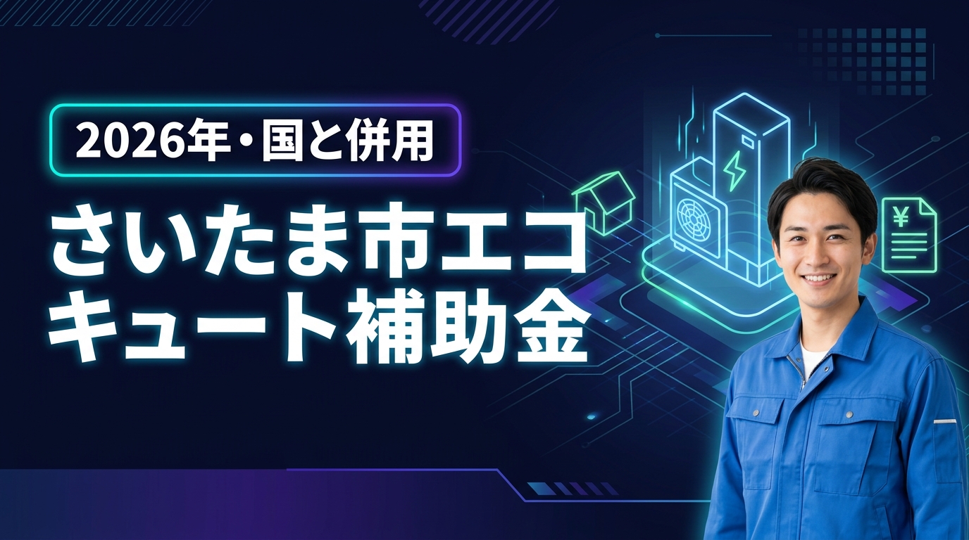 【2026年】さいたま市のエコキュート補助金は国と併用がお得！きゅっとが代行
