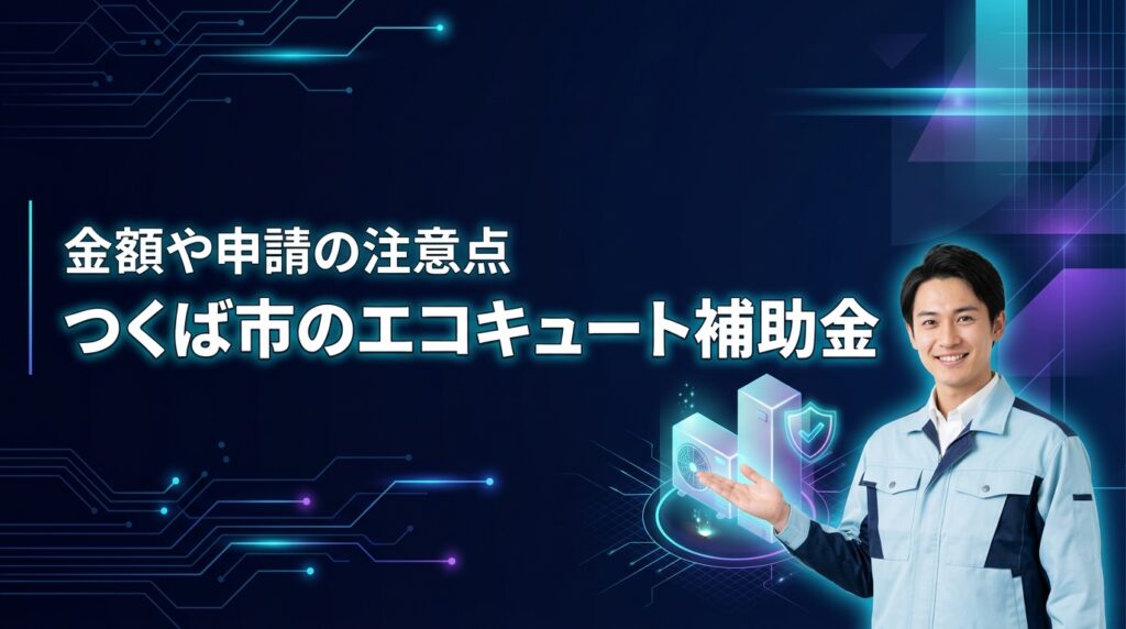 つくば市でエコキュート補助金はいくら貰える？2026年の申請条件と注意点