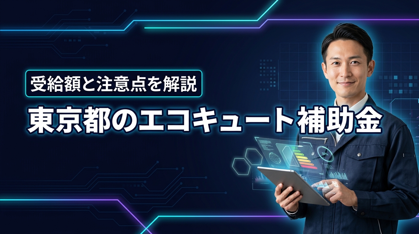 2026年の東京都でエコキュート補助金はいくら貰える？申請の注意点も公開