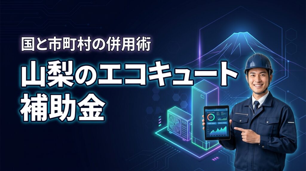 山梨のエコキュート補助金はいくら？国と市町村の制度を併用するコツを紹介