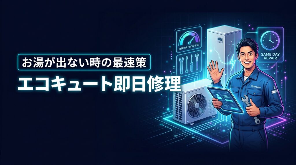 お湯が出ない！エコキュートの修理を即日で終わらせるための最速対処法