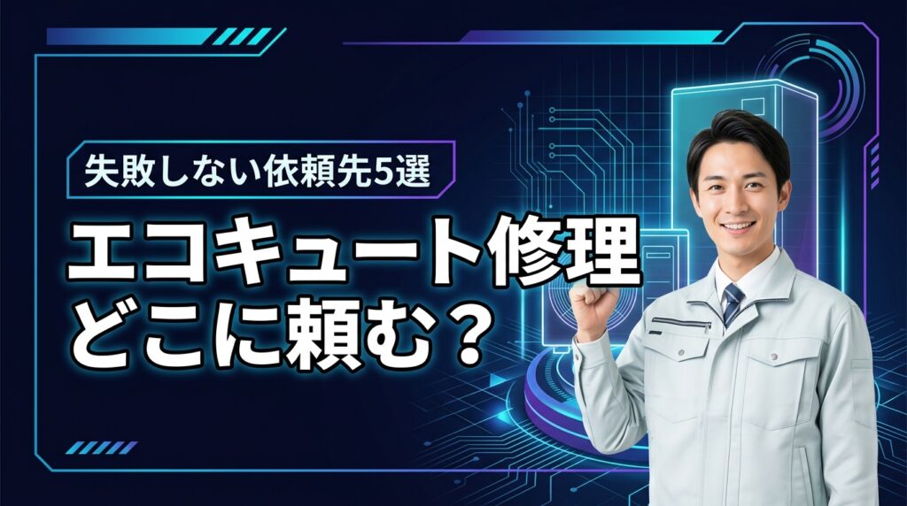 エコキュートの修理はどこに頼むべき？おすすめの依頼先5選と失敗しない判断基準