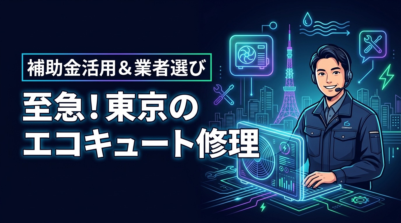東京でエコキュート修理を至急頼むなら？補助金活用と損をしない業者選びのコツ