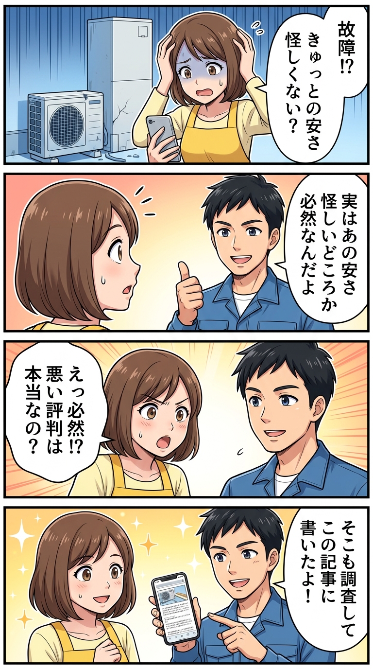エコキュート きゅっと 口コミ