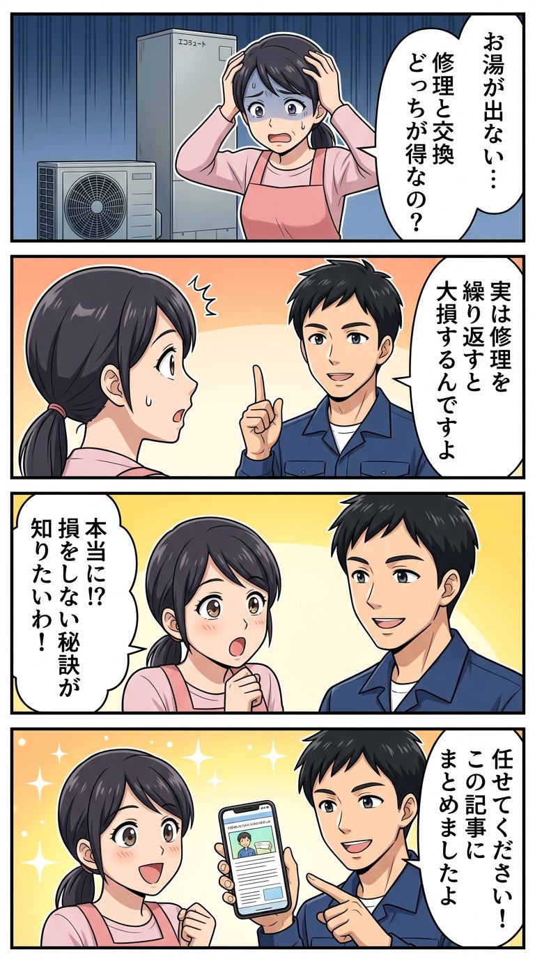エコキュート 修理 交換