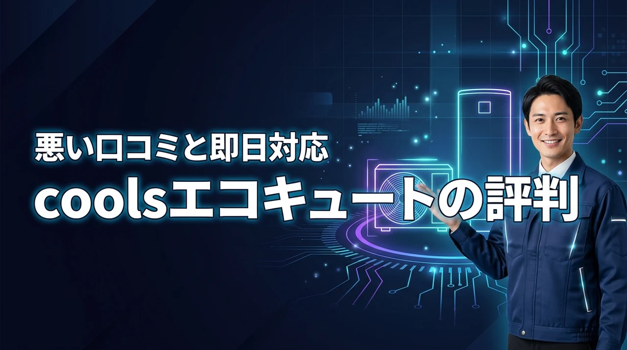 cools(クールス)のエコキュートの口コミは?悪い評判の真相と即日対応を調査