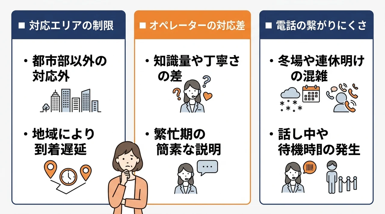 給湯器駆けつけ隊の悪い評判・口コミ