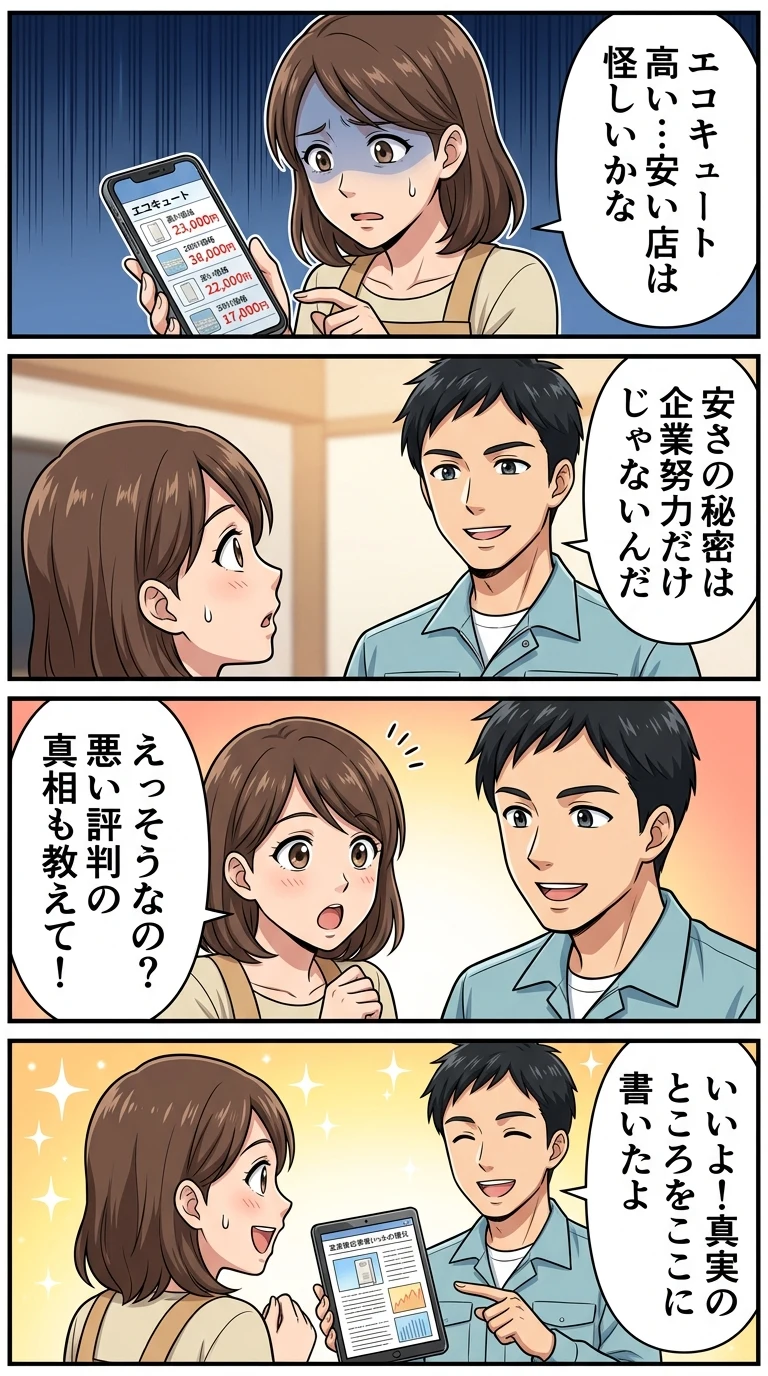 交換パラダイス エコキュート 口コミ