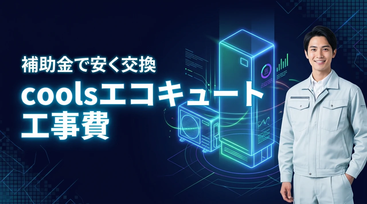 cools(クールス)のエコキュート工事費で損しない!補助金を活用した安く交換するコツ