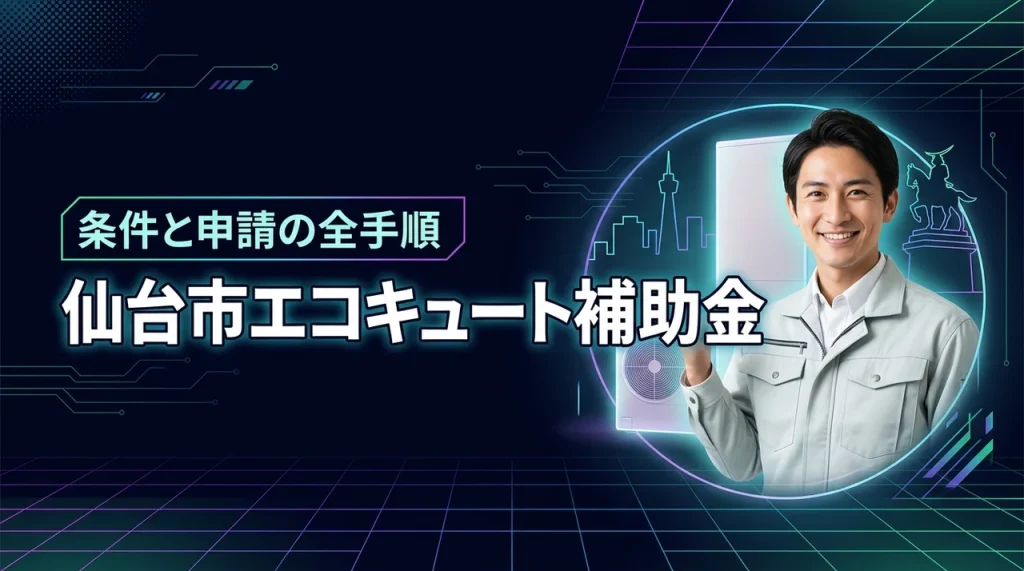 知らなきゃ損！仙台市でエコキュートの補助金をお得に受給する全条件と手順