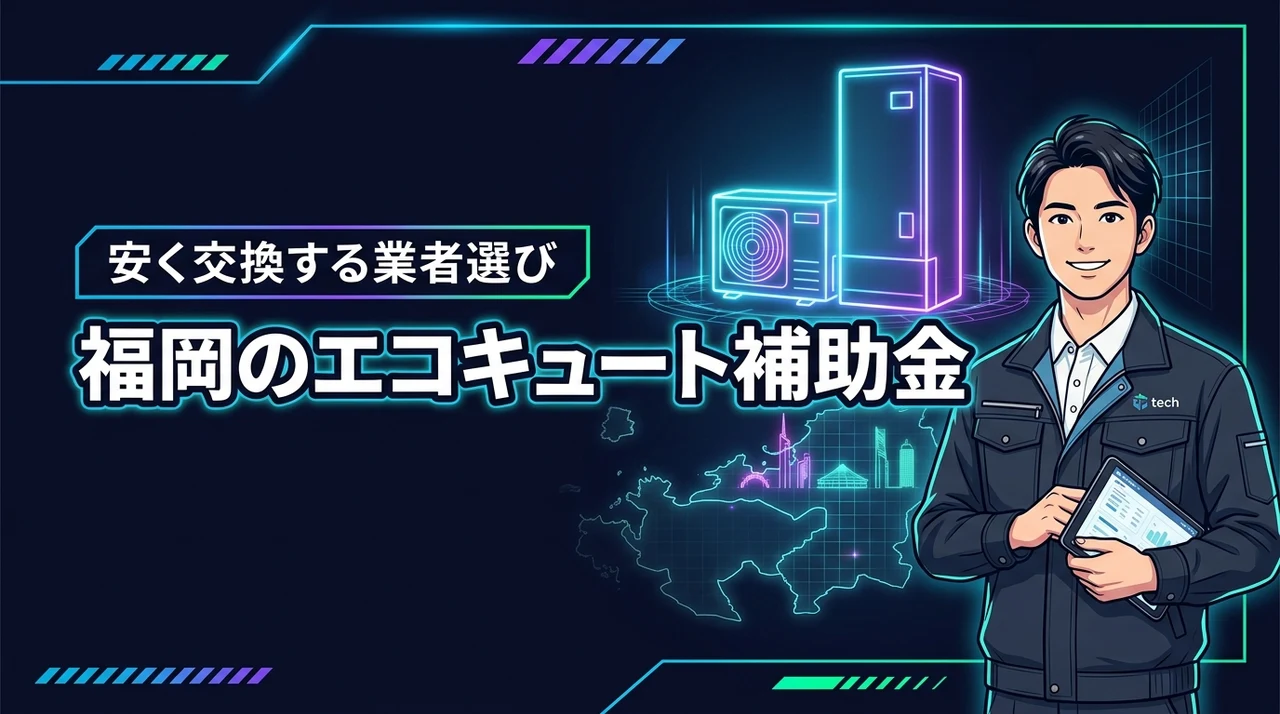 【知らないと損】福岡のエコキュート補助金制度まとめ!賢く安く交換する業者選び