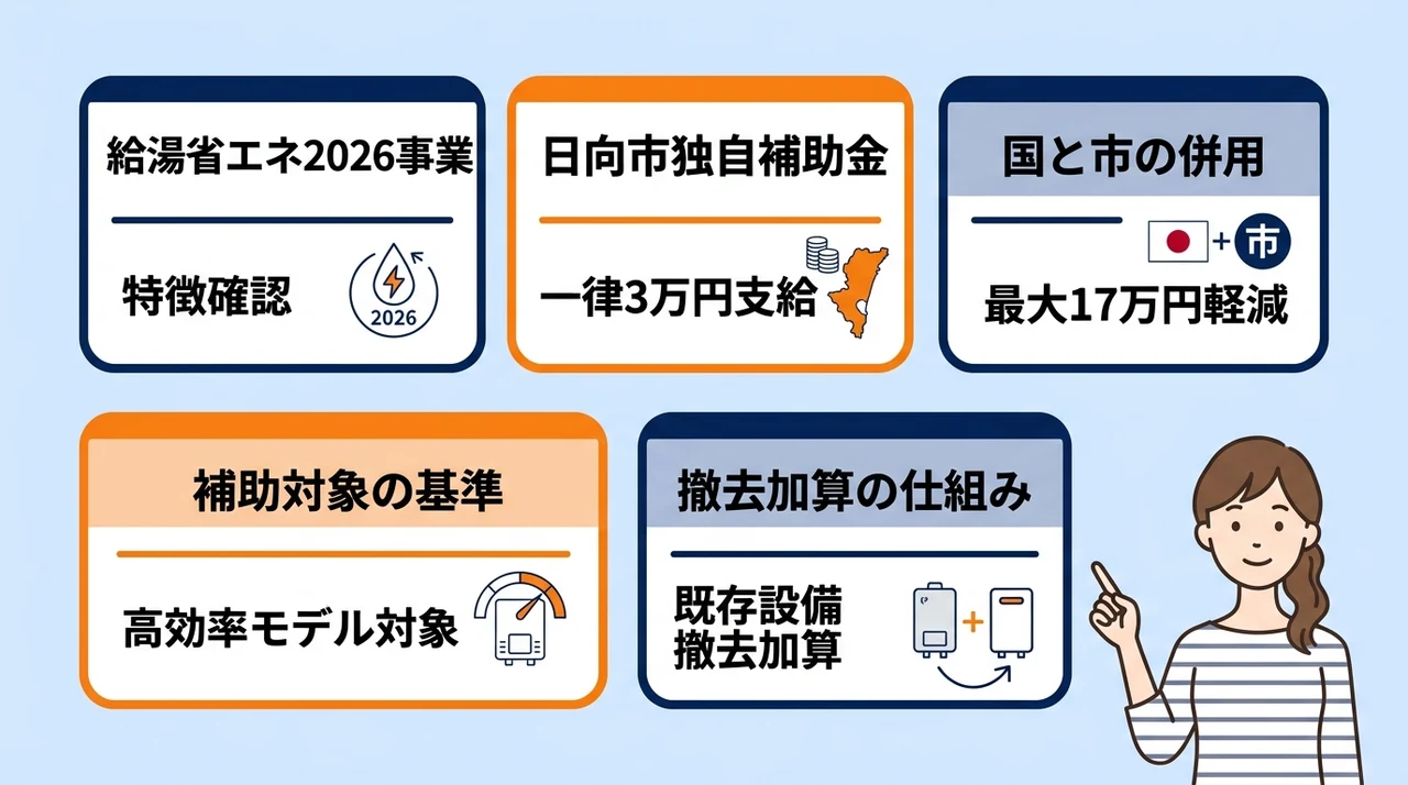 エコキュート補助金の日向市での最新制度
