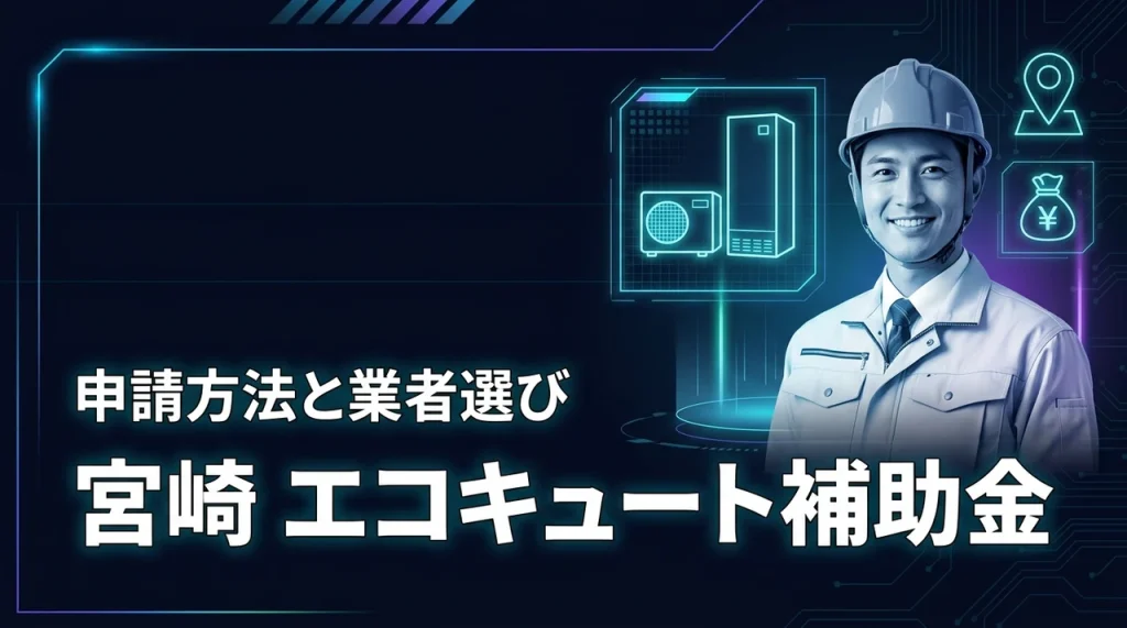 宮崎でエコキュートの補助金を活用して安く交換したい！申請方法やおすすめ業者はどこ？