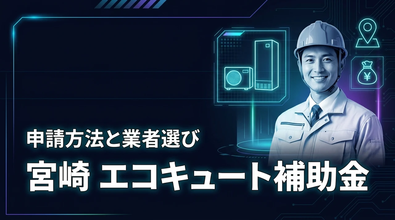 宮崎でエコキュートの補助金を活用して安く交換したい！申請方法やおすすめ業者はどこ？