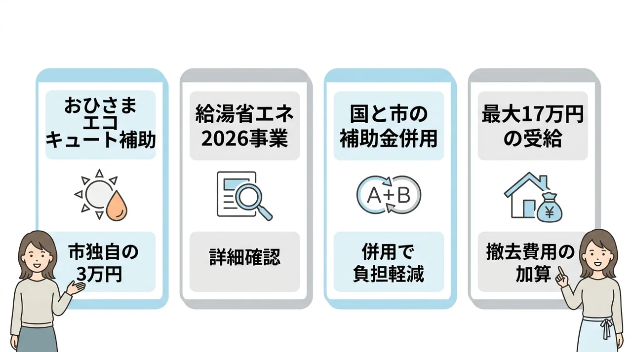 倉敷市のエコキュート補助金と最新の受給条件