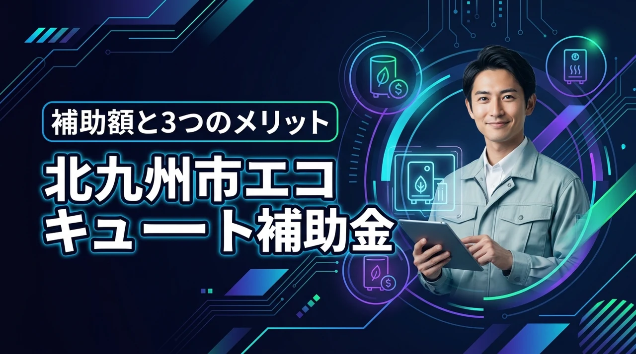 北九州市でエコキュートの補助金はいくら貰える？お得に導入する3つのメリット