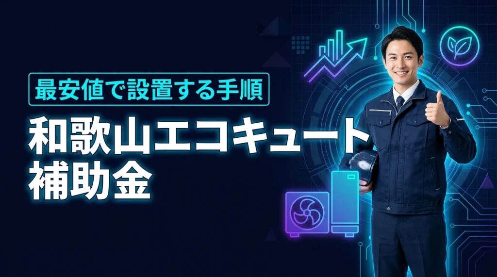 【損したくない方へ】和歌山でエコキュートの補助金を使い最安値で設置する全手順