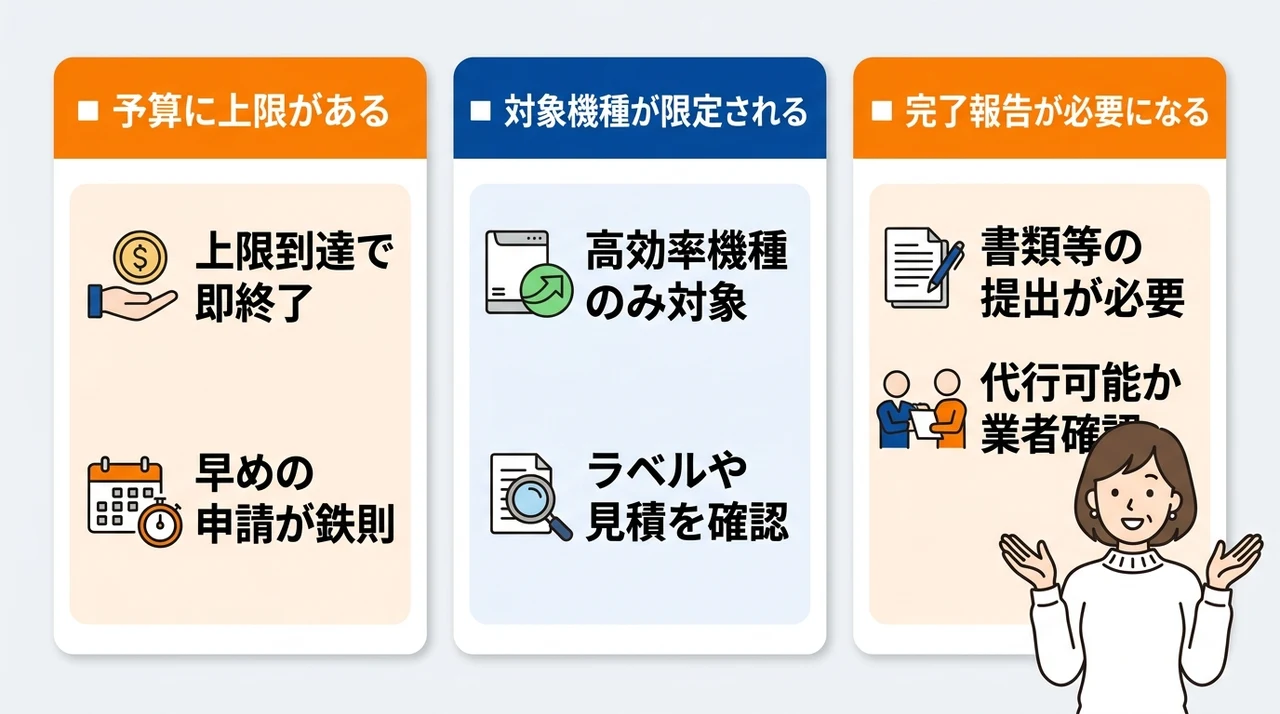 補助金申請の注意点とデメリット