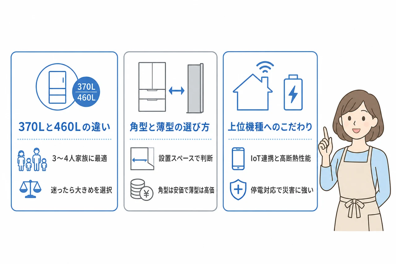 世帯人数に合わせた容量選びのポイント