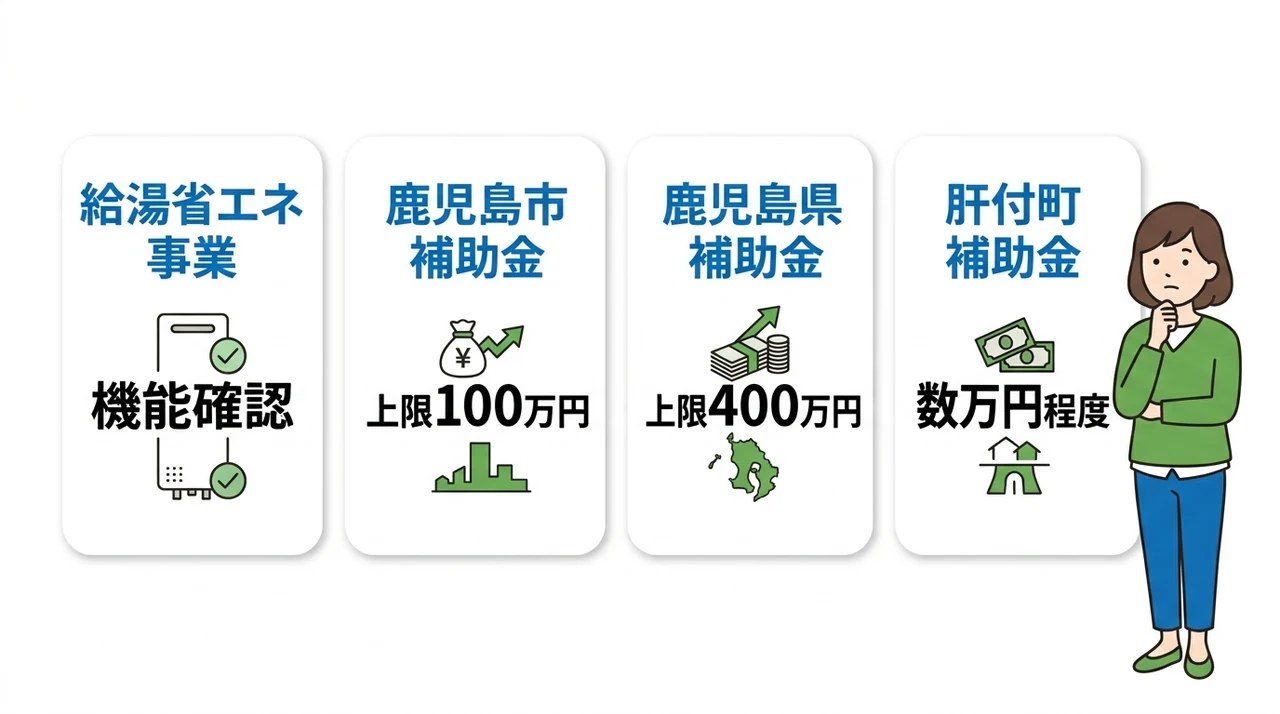 鹿児島で活用できる国と自治体の補助金一覧