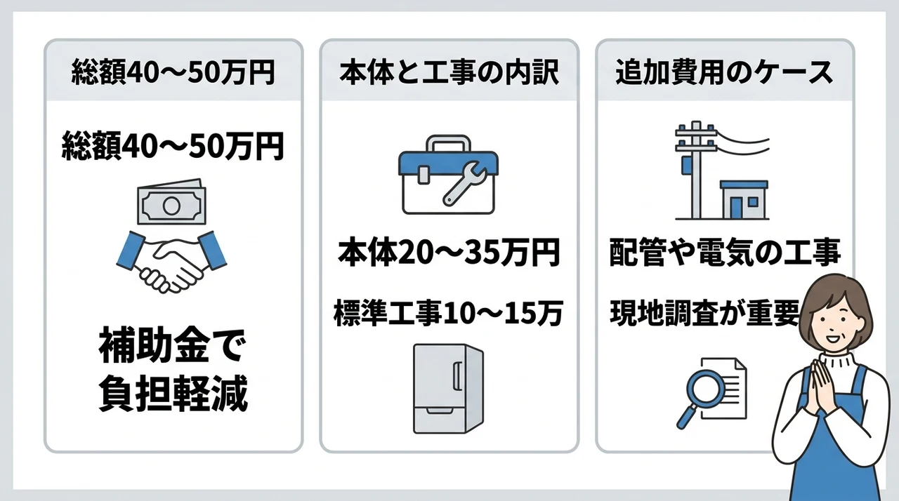 エコキュート買い替え費用の総額相場