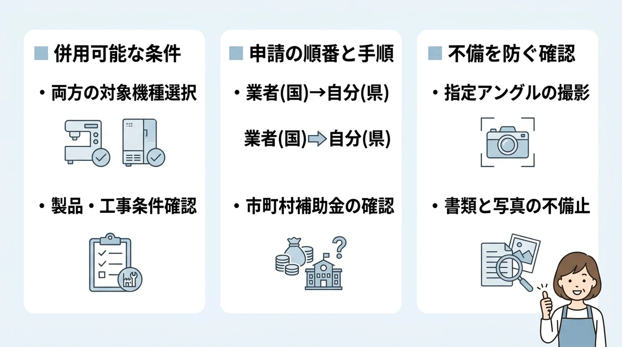 ダブル補助金を併用する注意点