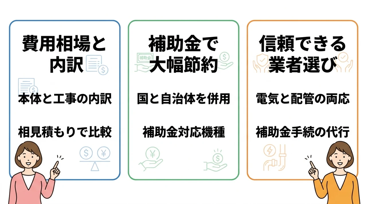 エコキュートのトータルコストを抑える賢い選び方