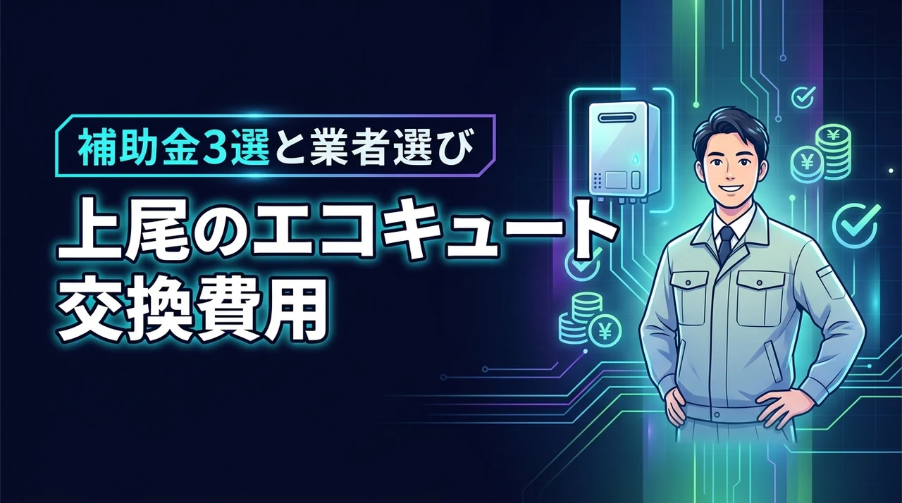エコキュート交換の費用相場と補助金3選!上尾市でどこに頼むべき?