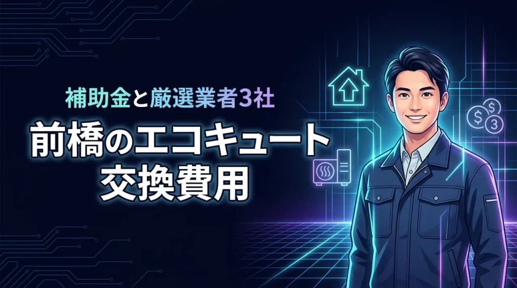 エコキュート交換前橋の費用相場と補助金を徹底比較！おすすめ業者3選