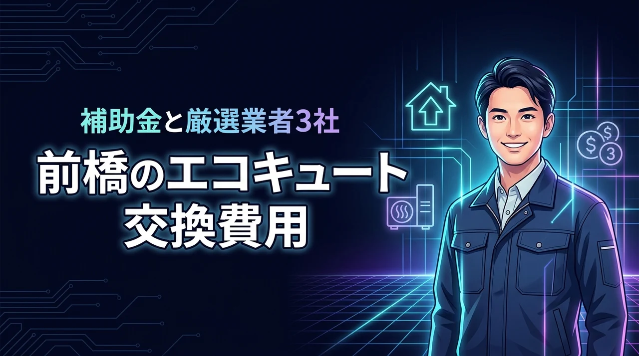 エコキュート交換前橋の費用相場と補助金を徹底比較！おすすめ業者3選