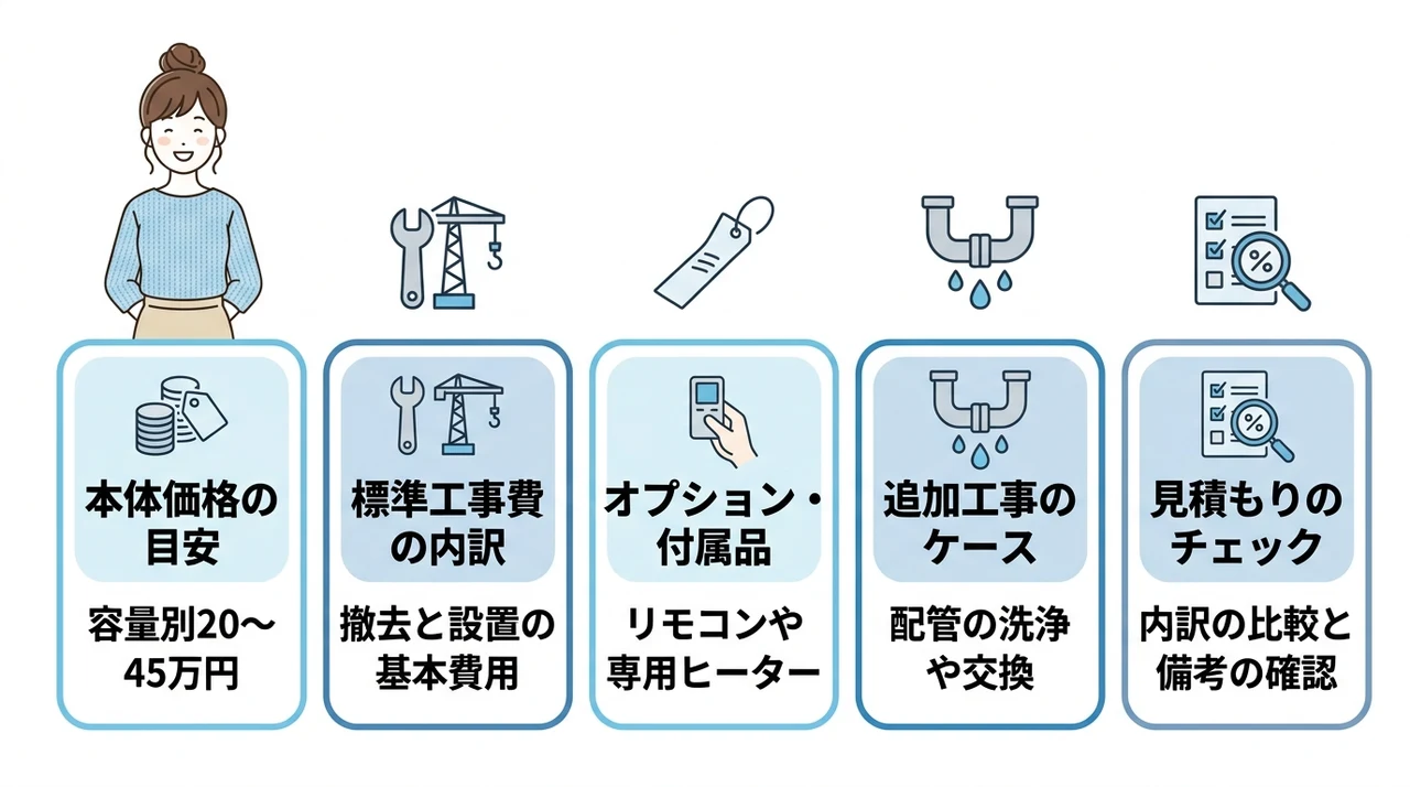 本体価格と設置工事の費用内訳を徹底解剖