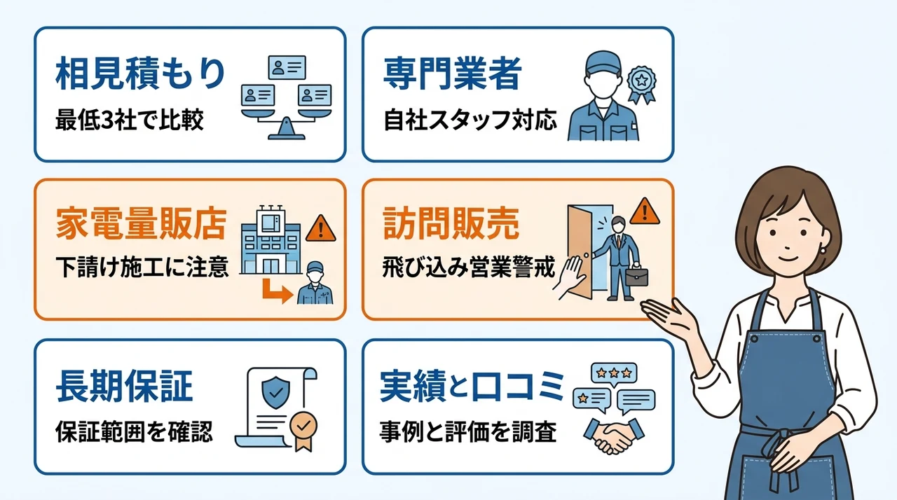 失敗しないエコキュート交換業者の賢い選び方