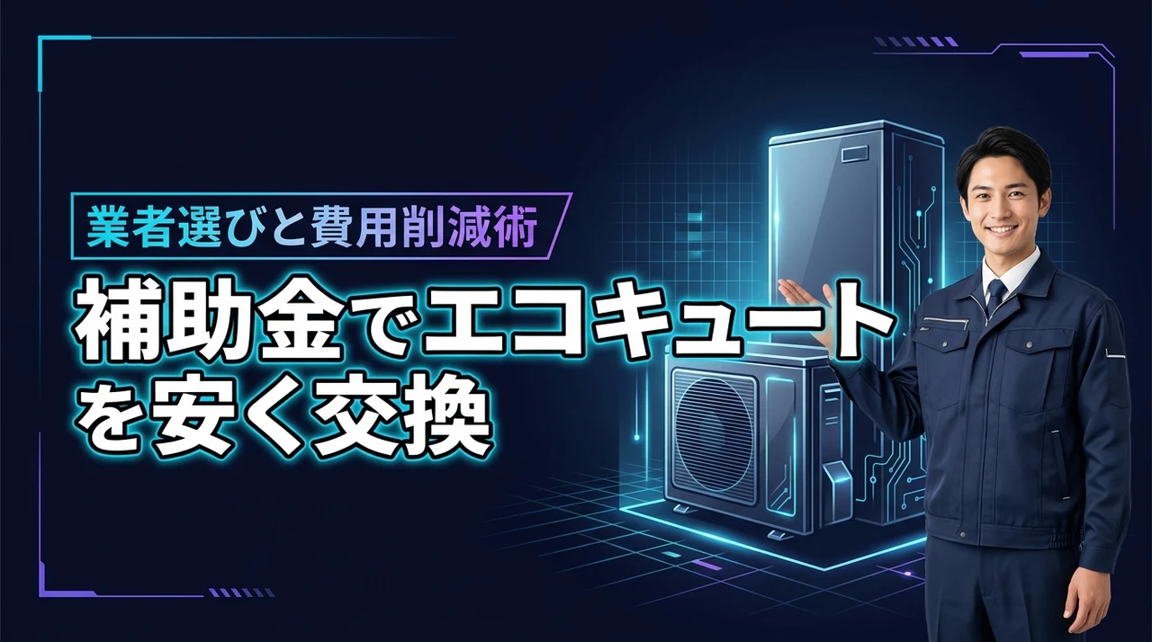 エコキュート交換は安い業者と補助金が決め手！知らないと損する費用削減術