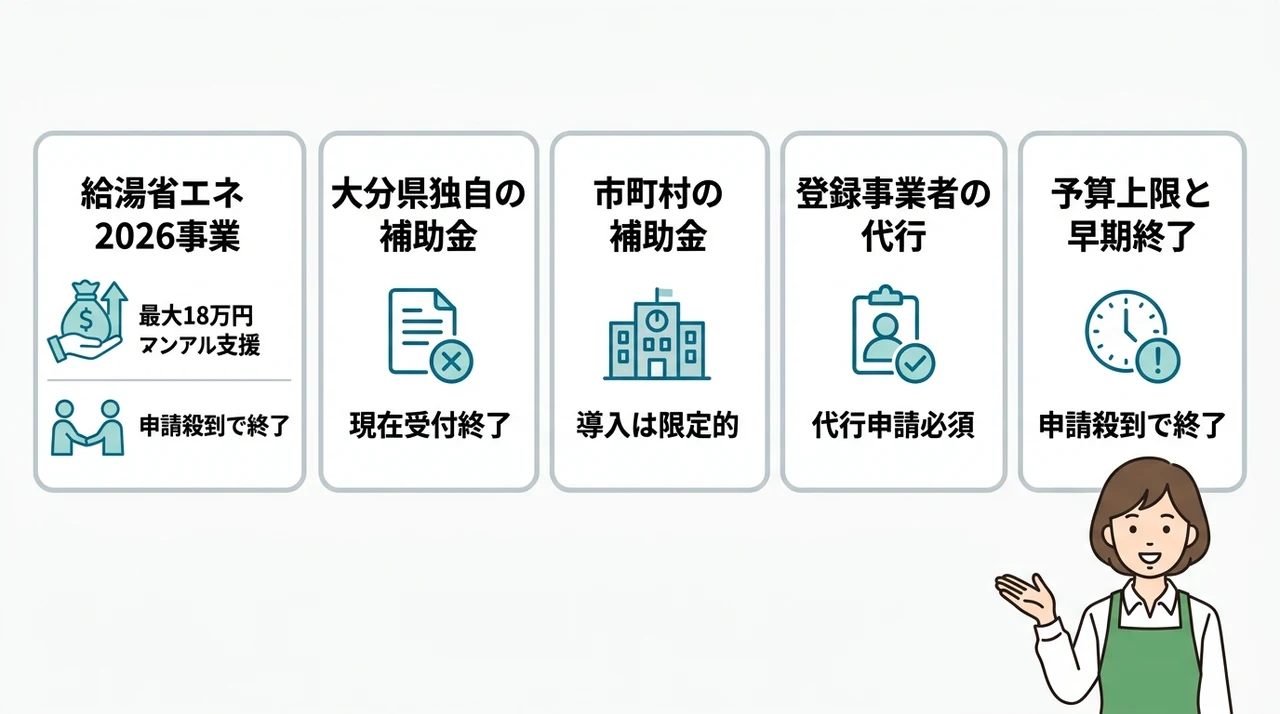 大分県のエコキュート補助金の最新状況と基本情報