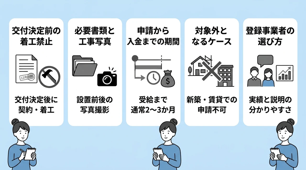 補助金申請で失敗しないための注意点と手順